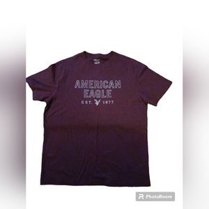 NWOT American Eagle mens large tee. Dark maroon color.